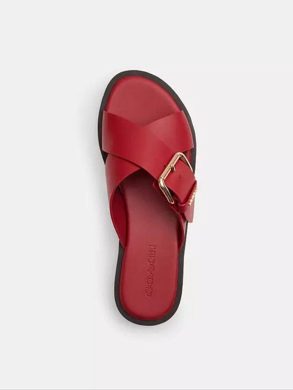 NWT! Coach Crisscross Buckle Sandal In Poppy Red ♥️ Size 7